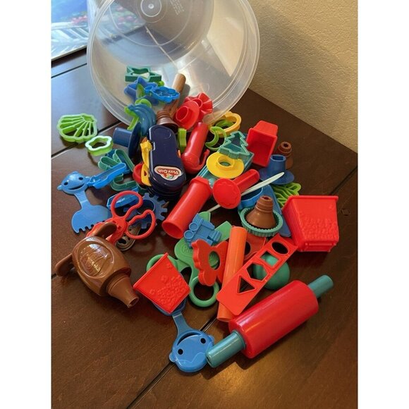 LOT Play Doh Vintage 1987 Fun Cutter Swiss Army Knife Dough Multi Tool Toy - Picture 2 of 5